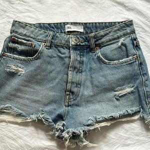 Zara denim shorts